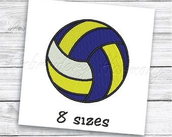 Volleyball Embroidery Design - volleyball ball Embroidery, Sports Embroidery Designs, Machine Embroidery Designs - 8 sizes INSTANT download