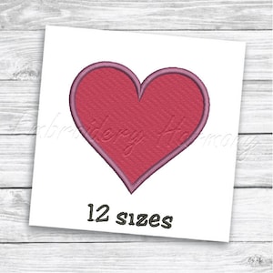 Heart Embroidery Design, Mini Heart Embroidery Design, Heart Embroidery Designs, Heart Machine embroidery file, Valentines embroidery design