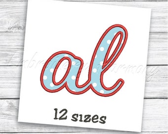 Alabama al Applique design - 12 SIZES machine embroidery file - INSTANT DOWNLOAD