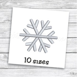Snowflake Machine Embroidery Design, Snowflake Embroidery pattern, Winter Snowflake embroidery designs, PES Christmas Embroidery designs