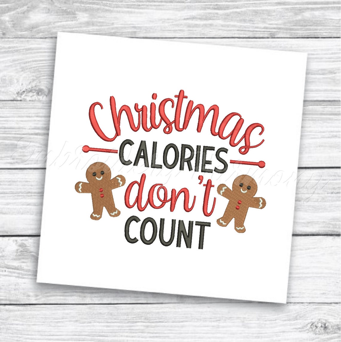 Christmas Gingerbread Quotes Embroidery Design, Funny Christmas Baking ...