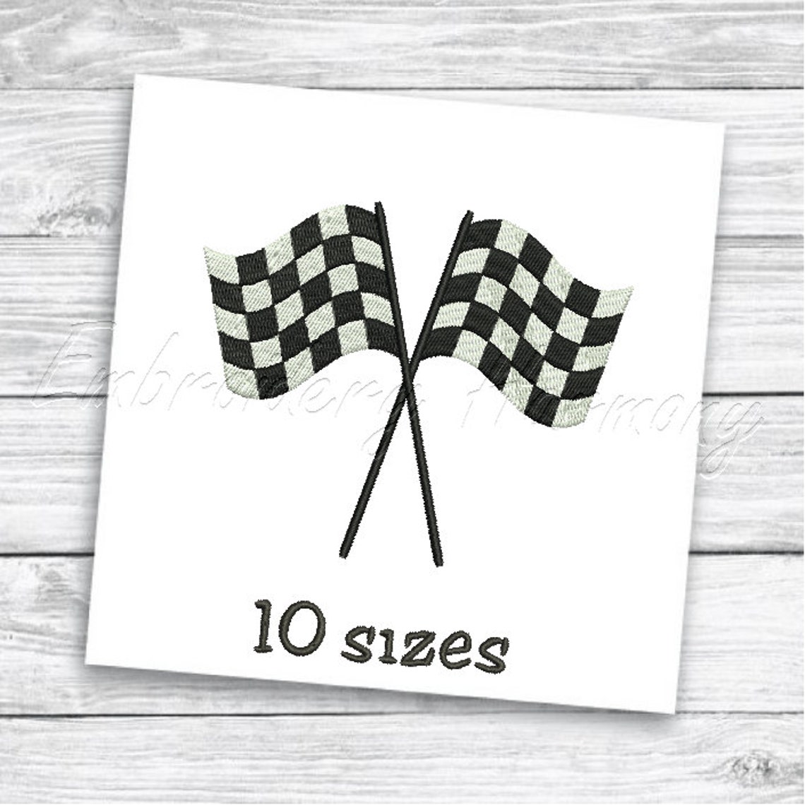 Checkered racing flags embroidery design 10 sizes machine  etsy Checkered racing flags embroidery design 10 sizes machine  etsy