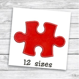 Puzzle applique design - 12 SIZES machine embroidery digital file - INSTANT DOWNLOAD