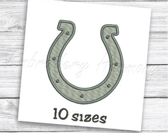 Horseshoe Embroidery Design, Motif de broderie horseshoe pour machine à broder - Fichier de broderie machine 10 TAILLES - TÉLÉCHARGEMENT INSTANTANÉ