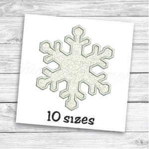 10 Sizessmall Snowflakes Embroidery Design 7 Formats Machine Embroidery  Design Instant Download Machine Embroidery Pattern 