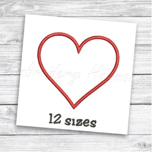 Herz Applikation Design, Herz Stickdatei, Herz Applikation Stickdatei, Herz Form, Applikation Design Herz, Herz Applikation pes