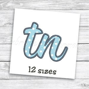 Tennessee tn Applique design - 12 SIZES machine embroidery file - INSTANT DOWNLOAD