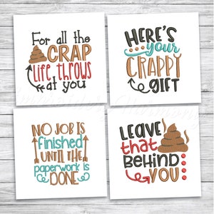 Toilet Paper Embroidery Design, Toilet Paper Machine Embroidery Sayings, Funny Embroidery quotes - INSTANT DOWNLOAD