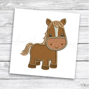 Horse Applique embroidery design - 3 SIZES machine embroidery file INSTANT DOWNLOAD