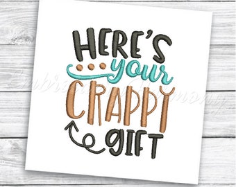 Toilettenpapier Stickdatei, Toilettenpapier Maschinenstickerei Sprüche, lustiges Geschenk Stickerei, Zitate - SOFORTIGER DOWNLOAD