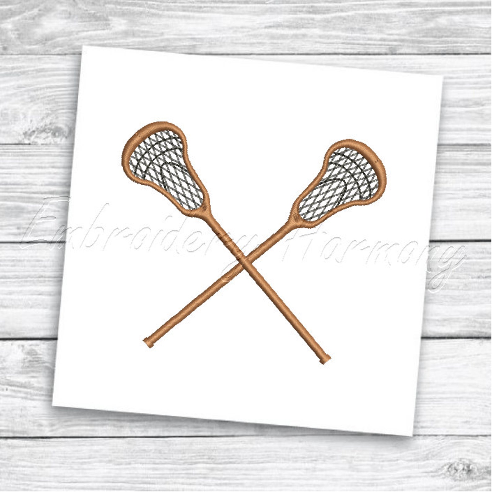 Lacrosse Sticks Embroidery Design 7 SIZES Crossed Lacrosse Etsy
