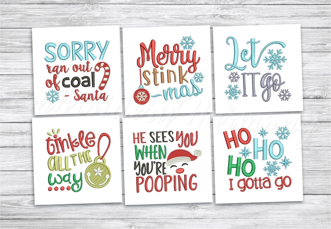 Christmas Toilet Paper Embroidery Designs, Embroidery Designs for