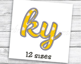 Kentucky ky Applique design - 12 SIZES archivo de bordado a máquina - DESCARGA INSTANTÁNEA