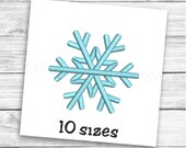 Snowflake Embroidery Design, Snowflake machine embroidery file for embroidery machines, Winter Embroidery Designs