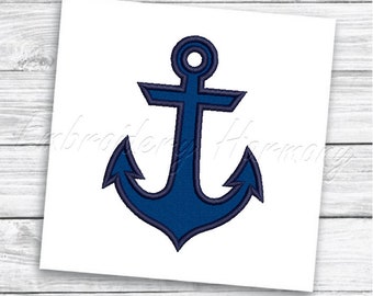 Anchor Applique design - 10 SIZES machine embroidery file - INSTANT DOWNLOAD