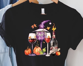 Spooky Halloween Shirt, Funny Halloween Drinking Shirt, Halloween Party Shirt, Gift Ideas For Women, Funny Halloween T-Shirt, Cute Halloween