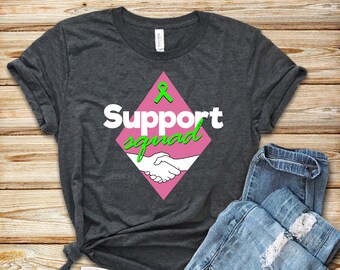 Liver Cancer Support Squad Shirt: Awareness Ribbon Tee