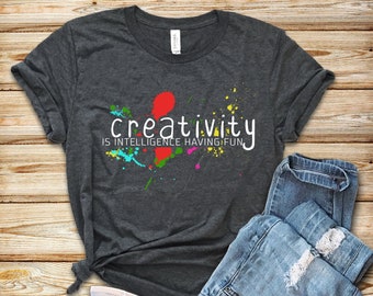 Artist Gift Unisex Size Art Teacher Shirt Art Life Rainbow Multi-Color Abstract Print Short-Sleeve T-Shirt