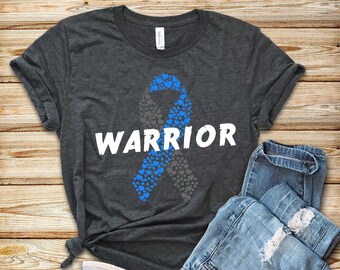 Diabetes Krieger Shirt: Blaues Band Bewusstsein T-Shirt