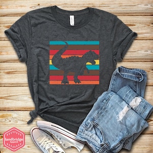 Vintage Retro Tyrannosaurus Rex Shirt, Dinosaur Shirt, Gift, T Rex Shirt, Dinosaur Birthday Shirt, Dinosaur Party, Tank, Hoodie, Long Sleeve