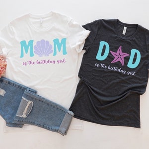Meerjungfrau Geburtstag Shirt, Meerjungfrau Party Shirts, Meerjungfrau Familie Geburtstag Shirts, passende Familie Geburtstag Shirts, Geburtstag Mädchen passende Shirts