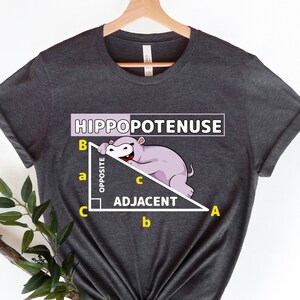 Math Teacher Shirt, Hippopotenuse Funny Math Shirt, Geometry Teacher Gift, Nerdy Shirt, Funny Science Shirt, Math Lover, Sweatshirt