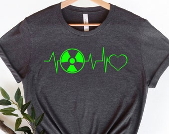 放射線科ハートビートTシャツ - 放射線技師ギフト