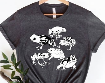 Cute Frog Shirt - Frog and Toad Shirt - Grunge Shirt - Cottagecore Shirt - Cottage Core, Emo Shirt - Aesthetic Shirt - Frog T Shirt - Unisex