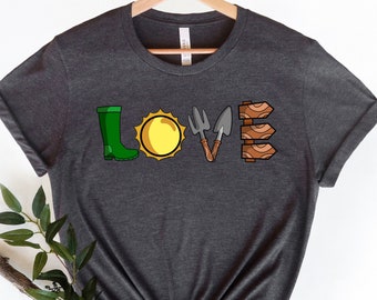 Garden Love T-Shirt, Gardening Gift Tee
