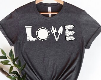 Garden Love T-Shirt, Gardening Gift
