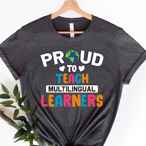 Lehrer Shirts, mehrsprachiges Lehrer Shirt, mehrsprachiges Geschenk, Englisch Lehrer Geschenk, zurück zur Schule Geschenk, ESL Lehrer Shirt, Geschenk für ESL