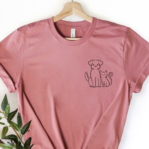 Cat Shirt, Dog Shirt, Cat and Dog Shirt, Animal Lover Shirt, Animal Shirt, Gift for Animal Lover, Christmas Gifts, Funny Animal Shirt