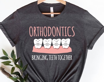 Kieferorthopädie Geschenk, Kieferorthopädie Shirt, Zahnarzt Geschenk, Kieferorthopädie Shirt, Kieferorthopäde bringt Zähne zusammen