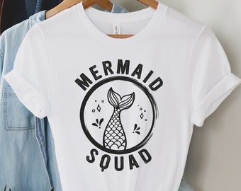 Mermaid Squad Geburtstags-Shirt: Passendes Party-T-Shirt