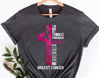 Camiseta de concientización sobre el cáncer de mama: regalo de lazo rosa para sobrevivientes