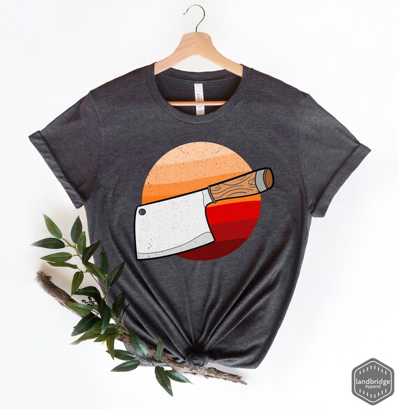 Chef Shirt - Vintage Retro Chef Knife T-Shirt Chef Shirt - Vintage Retro Chef Knife T-Shirt