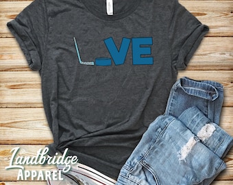 Love Hockey-shirt: fan cadeau T-shirt, tanktop, hoodie