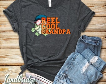 Reel Cool Grandpa Fishing Lovers Shirt, Father's Day Gift Shirt, Fishing Grandpa Shirt, Gift For Grandpa, Papa t-shirt, Fisherman Shirt