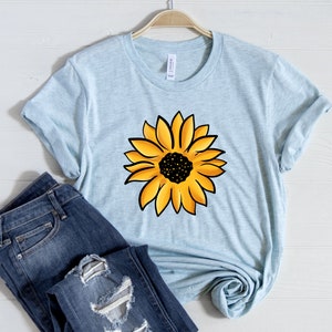 Sunflower Shirt, Summer Shirt, Mom Shirt, Yoga Shirt, Flower Gift Sunflower Art, Tank Top, Sweatshirt, Hoodie