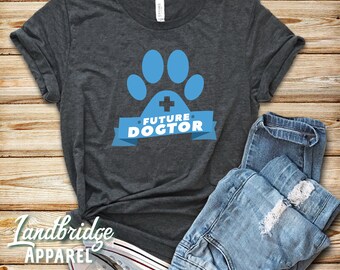 Chemise Future Dogtor : cadeau étudiant vétérinaire, t-shirt vétérinaire