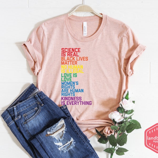 black lives matter - Science is Real - love is love shirt - love is love - liberal shirt - anti trump shirt - resist shirt - unisex shirts
