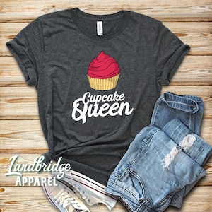 Cupcake Queen Shirt, Tank Top, Hoodie, Cupcake Shirt, Cupcake Party, Birthday Shirt, Cupcake Birthday, Dessert Shirt, Cupcake Gift Shirt