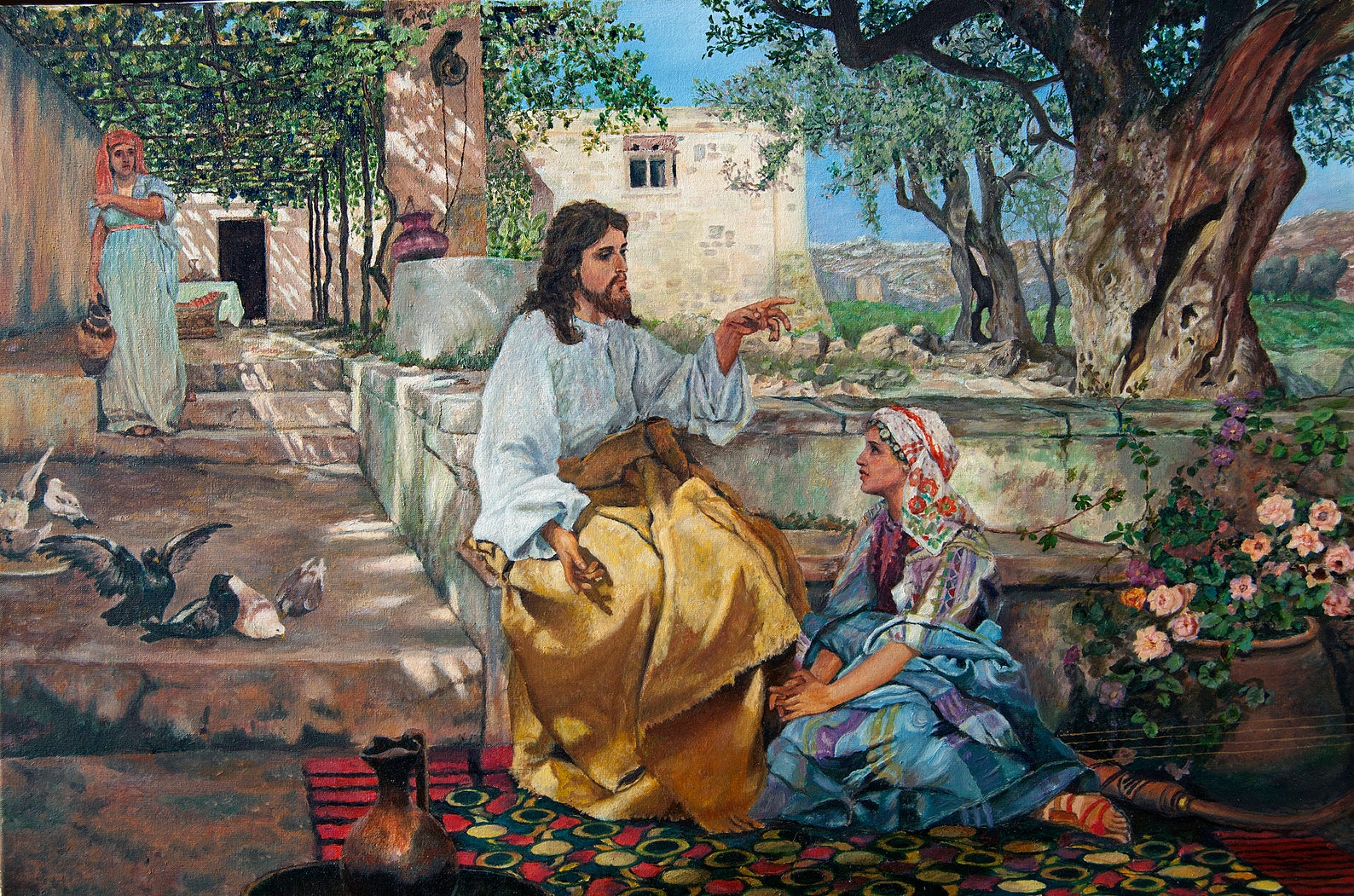 Christ is With Martha and Mary. Biblical Narrative. the | Etsy