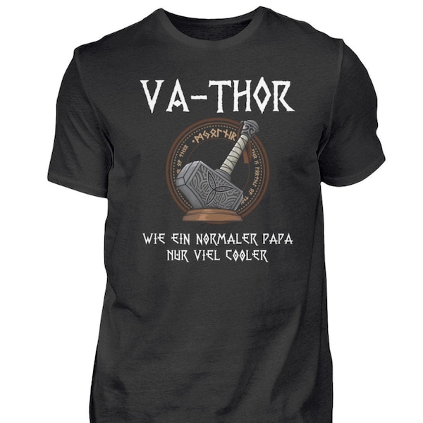 Vatertagsgeschenk Vater Va-Thor Wikinger Geschenke zum Vatertag  - Herren Shirt