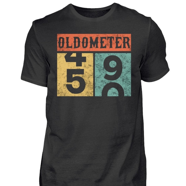 Oldometer Tshirt 50 Jahre Geburtstag 1971 Geschenk Vintage 1971 T-Shirt 50er HFE7TLUO - Herren Shirt