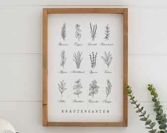 Country house kitchen decoration sign | Herb garden