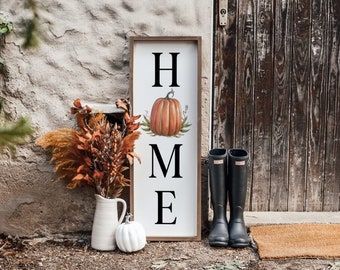 Country House Autumn Decoration Sign | Pumpkin Home