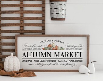 Country House Autumn Decoration Sign | Autumn Market No. 3
