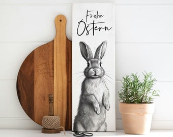 Landhaus Osterdeko Schild | Osterhase Henry | Board