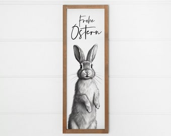 Landhaus Osterdeko Schild | Osterhase Henry